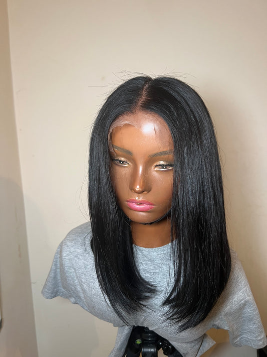 Jet Black Bob Wig