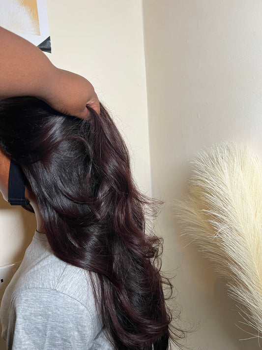 Deep Burgundy Layered