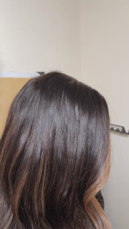 Face Frame bronze balayage