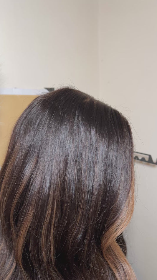Face Frame bronze balayage