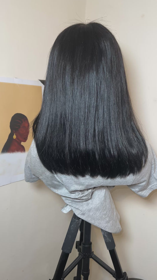 Jet Black Bob Wig