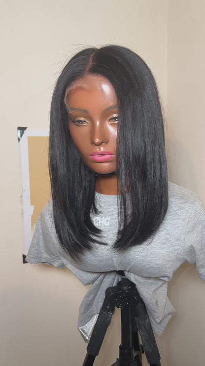 Jet Black Bob Wig